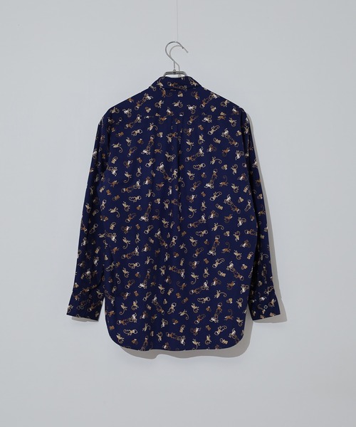 FUNALIVE(ファンアライブ)の「Animal print regular collar shirt / アニマルプリントレギュラカラーシャツ unisex(シャツ/ブラウス・メンズ・ホワイト系2/ブラック系1/ネイビー系1/ホワイト系1・M/L/XL)」の8枚目の写真