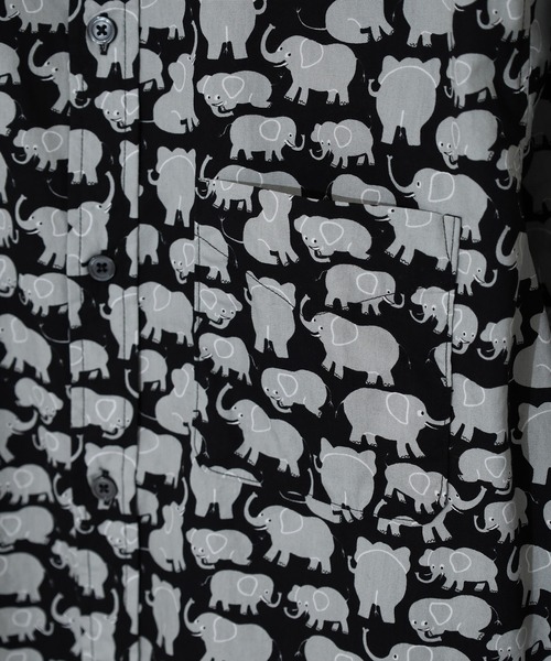 FUNALIVE(ファンアライブ)の「Animal print regular collar shirt / アニマルプリントレギュラカラーシャツ unisex(シャツ/ブラウス・メンズ・ホワイト系2/ブラック系1/ネイビー系1/ホワイト系1・M/L/XL)」の12枚目の写真