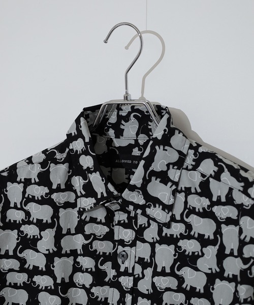 FUNALIVE(ファンアライブ)の「Animal print regular collar shirt / アニマルプリントレギュラカラーシャツ unisex(シャツ/ブラウス・メンズ・ホワイト系2/ブラック系1/ネイビー系1/ホワイト系1・M/L/XL)」の10枚目の写真