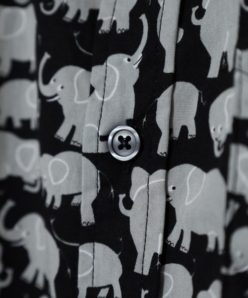 FUNALIVE(ファンアライブ)の「Animal print regular collar shirt / アニマルプリントレギュラカラーシャツ unisex(シャツ/ブラウス・メンズ・ホワイト系2/ブラック系1/ネイビー系1/ホワイト系1・M/L/XL)」の11枚目の写真