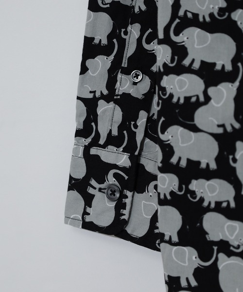 FUNALIVE(ファンアライブ)の「Animal print regular collar shirt / アニマルプリントレギュラカラーシャツ unisex(シャツ/ブラウス・メンズ・ホワイト系2/ブラック系1/ネイビー系1/ホワイト系1・M/L/XL)」の13枚目の写真