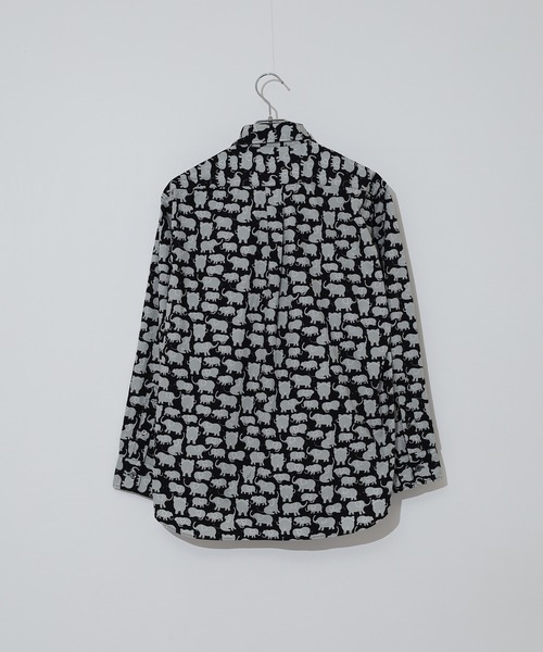 FUNALIVE(ファンアライブ)の「Animal print regular collar shirt / アニマルプリントレギュラカラーシャツ unisex(シャツ/ブラウス・メンズ・ホワイト系2/ブラック系1/ネイビー系1/ホワイト系1・M/L/XL)」の14枚目の写真