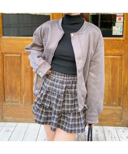 frunco(フランコ)の「スエード2wayブルゾン(ブルゾン・レディース・ブルー/ピンク/グレー・MEDIUM)」の14枚目の写真