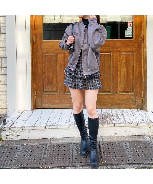 frunco(フランコ)の「スエード2wayブルゾン(ブルゾン・レディース・ブルー/ピンク/グレー・MEDIUM)」の21枚目の写真