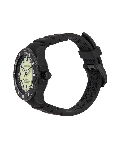 EMPORIO ARMANI(エンポリオアルマーニ)の「エンポリオ・アルマーニ 腕時計 メンズ アナログ シリコン AR60085(アナログ腕時計・メンズ・ブラック・FREE)」の3枚目の写真