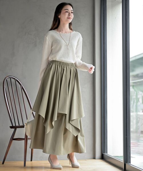 rps（アールピーエス）の「バブルシャーリングクルーネックカットソー（Tシャツ/カットソー・レディース・アイボリー/グリーン/ブラック・フリー）」の4枚目の写真