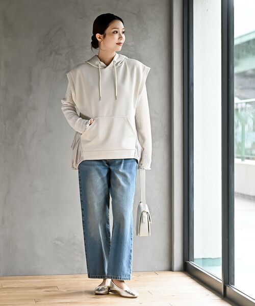 rps（アールピーエス）の「バブルシャーリングクルーネックカットソー（Tシャツ/カットソー・レディース・アイボリー/グリーン/ブラック・フリー）」の12枚目の写真