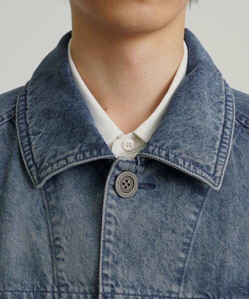 PUBLIC TOKYO（パブリックトウキョウ）の「PUBLIC DENIM ハイプカーコート（デニムジャケット・メンズ・その他1・1/2）」の4枚目の写真
