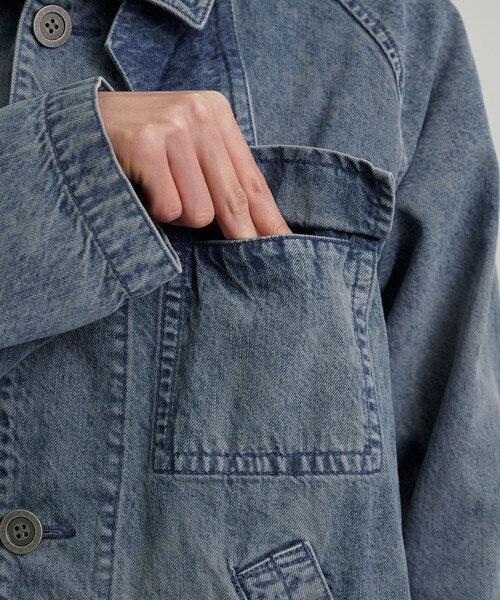 PUBLIC TOKYO（パブリックトウキョウ）の「PUBLIC DENIM ハイプカーコート（デニムジャケット・メンズ・その他1・1/2）」の7枚目の写真