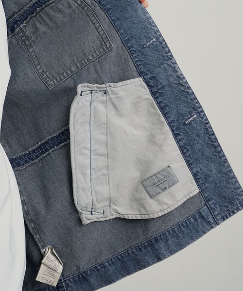 PUBLIC TOKYO（パブリックトウキョウ）の「PUBLIC DENIM ハイプカーコート（デニムジャケット・メンズ・その他1・1/2）」の11枚目の写真