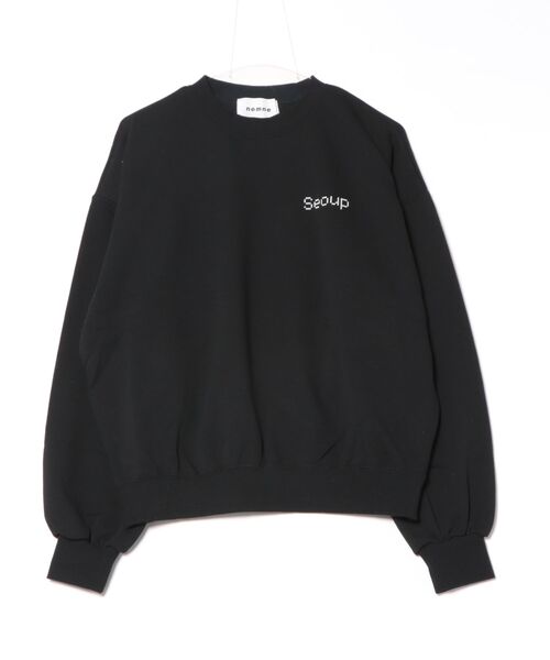nemne store(ネンネストア)の「アソート裏毛スウェット(スウェット・レディース・ブラック系その他/ネイビー/ブラック系/ホワイト系/アイボリー/ピンク系/サックスブルー系・MEDIUM/SMALL)」の16枚目の写真
