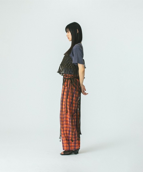 ROSE BUD（ローズバッド）の「MACRAME BUSTIER（ニット/セーター・レディース・ブラック/ホワイト・ONE SIZE）」の7枚目の写真