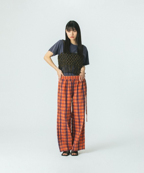 ROSE BUD（ローズバッド）の「MACRAME BUSTIER（ニット/セーター・レディース・ブラック/ホワイト・ONE SIZE）」の9枚目の写真