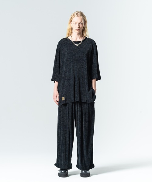 glamb(グラム)の「Glamour Crepe T-Shirt / グラマークレープTシャツ(Tシャツ/カットソー・メンズ・ホワイト/ブラック/ブルー・S/M/L)」の7枚目の写真