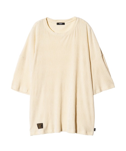 glamb(グラム)の「Glamour Crepe T-Shirt / グラマークレープTシャツ(Tシャツ/カットソー・メンズ・ホワイト/ブラック/ブルー・S/M/L)」の15枚目の写真