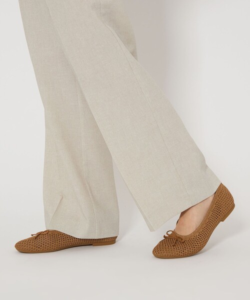 green label relaxing（グリーンレーベルリラクシング）の「ウェルネス シアーニット バレエシューズ / ニットシューズ（バレエシューズ・レディース・シルバー/ブラウン/ベージュ/ブラック・22.5cm/23cm/23.5cm/24cm/24.5cm/25cm）」の8枚目の写真