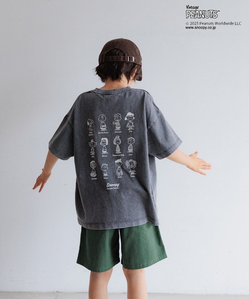 PEANUTS(ピーナッツ)の「【PEANUTS×BAYFLOW】ピーナッツアソートTEE(KIDS)(Tシャツ/カットソー・キッズ・チャコール/ネイビー/レッド/オフホワイト/ブルーグリーン・120cm/130cm/140cm/150cm/110cm)」の3枚目の写真