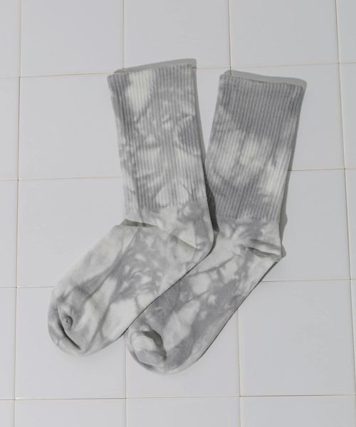 SMELLY(スメリー)の「タイダイソックス(ソックス/靴下・レディース・グレー/ブルー/ピンク・22/25(85-100))」の2枚目の写真