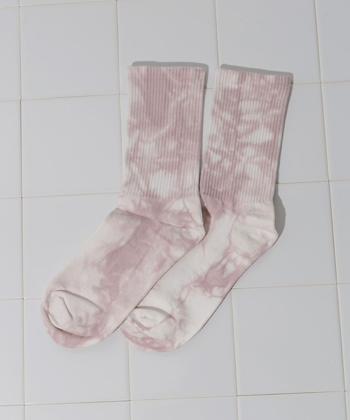 SMELLY(スメリー)の「タイダイソックス(ソックス/靴下・レディース・グレー/ブルー/ピンク・22/25(85-100))」の3枚目の写真