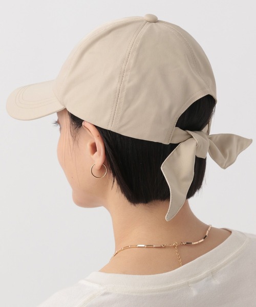 A part by（アパートバイ）の「リボンキャップ（キャップ・レディース・ブラック/ベージュ・FREE）」の6枚目の写真