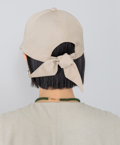 A part by（アパートバイ）の「リボンキャップ（キャップ・レディース・ブラック/ベージュ・FREE）」の16枚目の写真