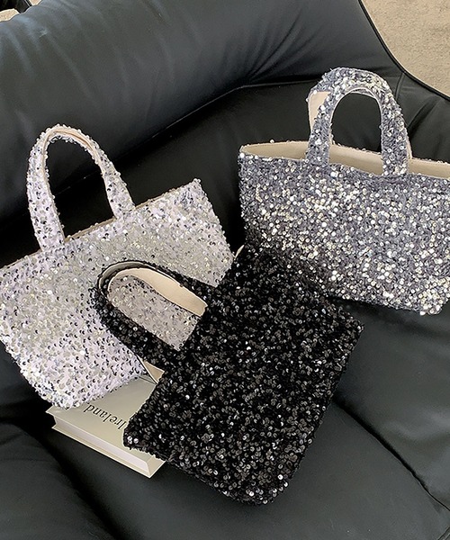 TOUS ビーズ スパンコール トートバッグ スペインで購入 SETUP7｜kiehtova/SPANGLE TOTE BAG/スパンコール トート バッグ