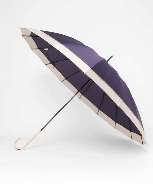 Wpc.（ダブリュピーシー）の「Wpc.　16K パッチワークライナー（長傘・レディース・ベージュ/ネイビー・ONE）」の4枚目の写真