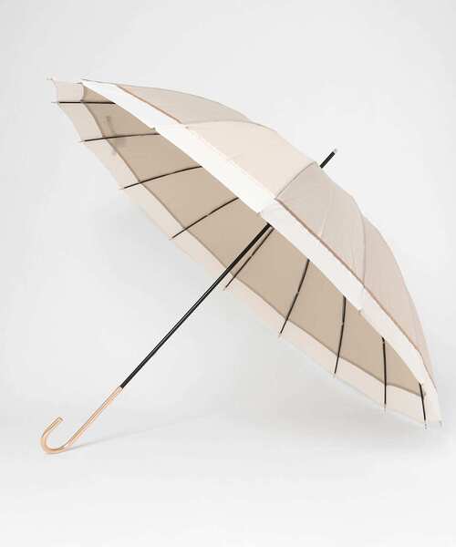 Wpc.（ダブリュピーシー）の「Wpc.　16K パッチワークライナー（長傘・レディース・ベージュ/ネイビー・ONE）」の5枚目の写真