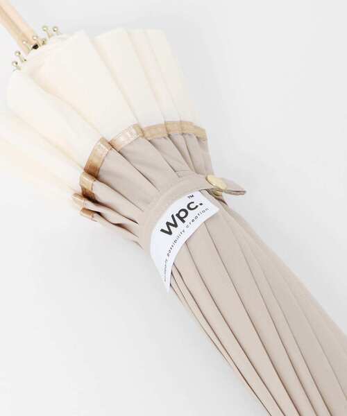 Wpc.（ダブリュピーシー）の「Wpc.　16K パッチワークライナー（長傘・レディース・ベージュ/ネイビー・ONE）」の10枚目の写真