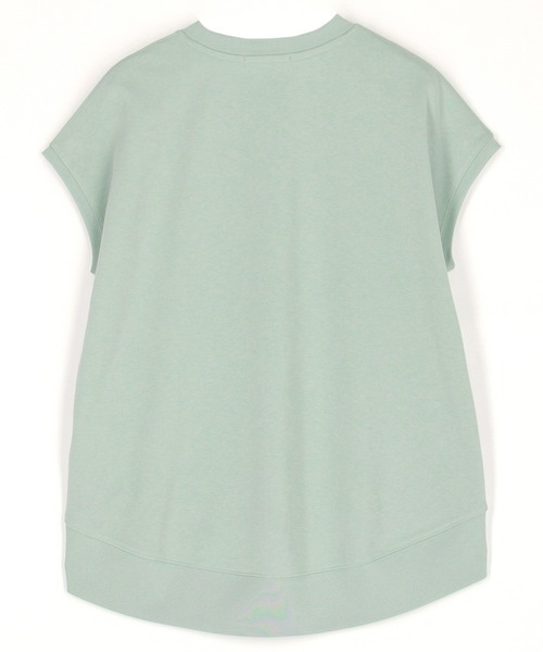 Grand PARK(グランドパーク)の「フレンチスリーブ ロゴ入りカットソー(その他トップス・レディース・ホワイト/チャコールグレー/サックスブルー・FREE)」の4枚目の写真