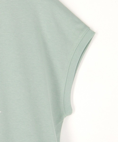 Grand PARK(グランドパーク)の「フレンチスリーブ ロゴ入りカットソー(その他トップス・レディース・ホワイト/チャコールグレー/サックスブルー・FREE)」の6枚目の写真