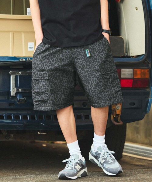 FREAK'S STORE(フリークスストア)の「限定展開 ナイロン クライミング イージー カーゴショーツ(その他パンツ・メンズ・チャコールグレー/レオパード/グレー系その他/ブラック系その他/カモフラージュ/オリーブ/ベージュ/ブラック・SMALL/MEDIUM/LARGE)」の5枚目の写真