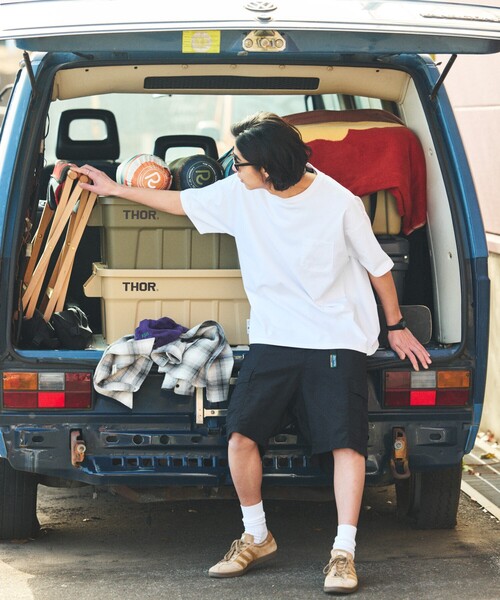 FREAK'S STORE(フリークスストア)の「限定展開 ナイロン クライミング イージー カーゴショーツ(その他パンツ・メンズ・チャコールグレー/レオパード/グレー系その他/ブラック系その他/カモフラージュ/オリーブ/ベージュ/ブラック・SMALL/MEDIUM/LARGE)」の17枚目の写真