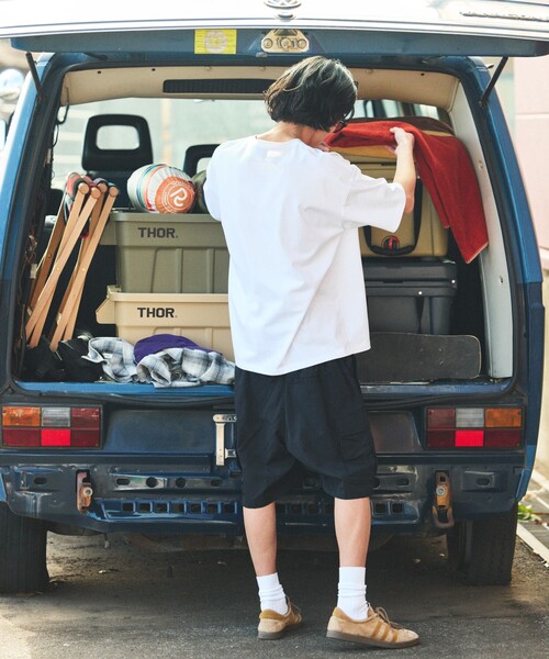 FREAK'S STORE(フリークスストア)の「限定展開 ナイロン クライミング イージー カーゴショーツ(その他パンツ・メンズ・チャコールグレー/レオパード/グレー系その他/ブラック系その他/カモフラージュ/オリーブ/ベージュ/ブラック・SMALL/MEDIUM/LARGE)」の18枚目の写真