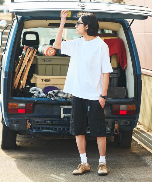 FREAK'S STORE(フリークスストア)の「限定展開 ナイロン クライミング イージー カーゴショーツ(その他パンツ・メンズ・チャコールグレー/レオパード/グレー系その他/ブラック系その他/カモフラージュ/オリーブ/ベージュ/ブラック・SMALL/MEDIUM/LARGE)」の19枚目の写真