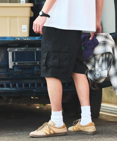 FREAK'S STORE(フリークスストア)の「限定展開 ナイロン クライミング イージー カーゴショーツ(その他パンツ・メンズ・チャコールグレー/レオパード/グレー系その他/ブラック系その他/カモフラージュ/オリーブ/ベージュ/ブラック・SMALL/MEDIUM/LARGE)」の20枚目の写真