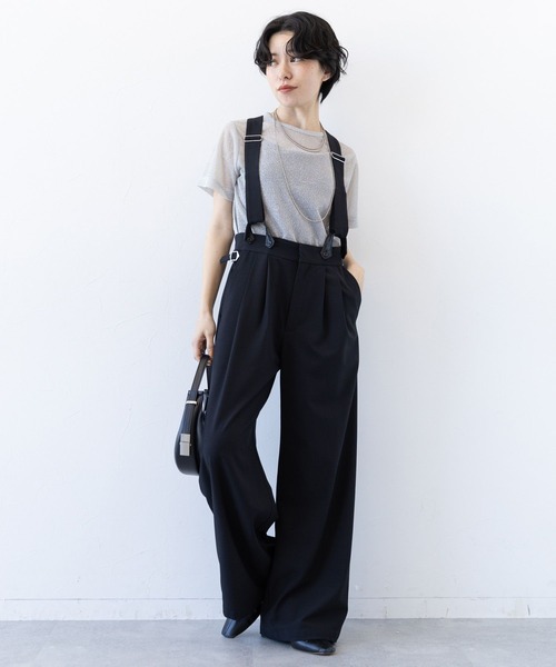 RAGEBLUE（レイジブルー）の「ラメシアーコンパクトTシャツ（Tシャツ/カットソー・レディース・グレー/ブラック・FREE）」の19枚目の写真