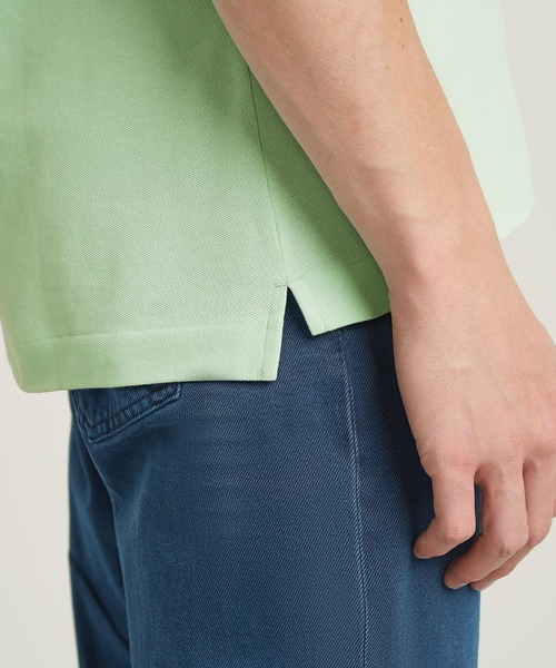G-STAR(ジースター)の「DUNDA SLIM STRIPE POLO/ベーシックデザインワンポイントロゴポロシャツ(ポロシャツ・メンズ・ライトグリーン/グリーン系その他・MEDIUM/LARGE/X-LARGE/X-SMALL/SMALL)」の7枚目の写真