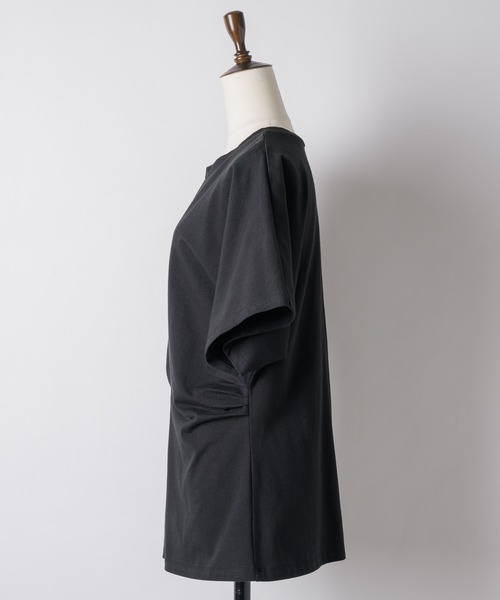 yae(ヤエ)の「Waist tuck T-shirt/ウエストタックTシャツ(Tシャツ/カットソー・レディース・ホワイト/ブラック・FREE)」の17枚目の写真