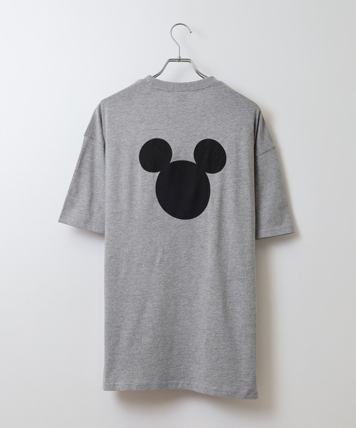 MICKEY MOUSE（ミッキーマウス）の「MICKEY MOUSE ミッキーマウス オーバーＴシャツ unisex（Tシャツ/カットソー・メンズ・ダークグリーン/ブラック/オレンジ/チャコール/オフホワイト/杢グレー・XL/M/L）」の19枚目の写真