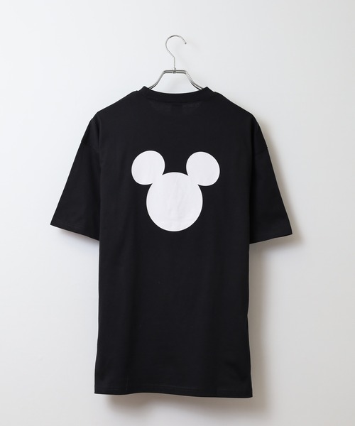 MICKEY MOUSE（ミッキーマウス）の「MICKEY MOUSE ミッキーマウス オーバーＴシャツ unisex（Tシャツ/カットソー・メンズ・ダークグリーン/ブラック/オレンジ/チャコール/オフホワイト/杢グレー・XL/M/L）」の10枚目の写真