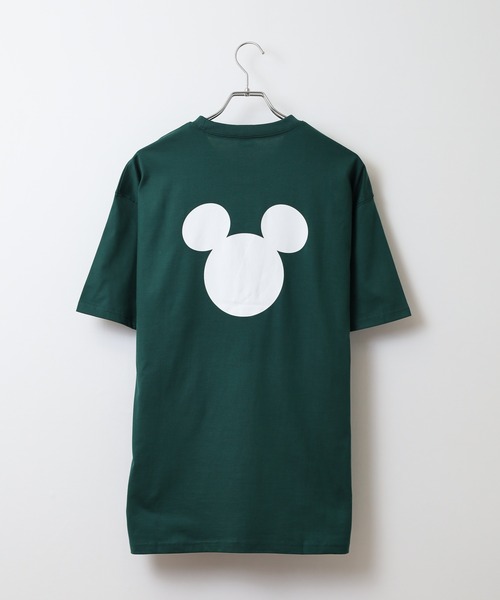 MICKEY MOUSE（ミッキーマウス）の「MICKEY MOUSE ミッキーマウス オーバーＴシャツ unisex（Tシャツ/カットソー・メンズ・ダークグリーン/ブラック/オレンジ/チャコール/オフホワイト/杢グレー・XL/M/L）」の14枚目の写真