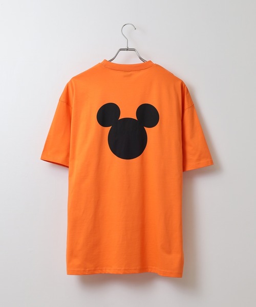MICKEY MOUSE（ミッキーマウス）の「MICKEY MOUSE ミッキーマウス オーバーＴシャツ unisex（Tシャツ/カットソー・メンズ・ダークグリーン/ブラック/オレンジ/チャコール/オフホワイト/杢グレー・XL/M/L）」の16枚目の写真
