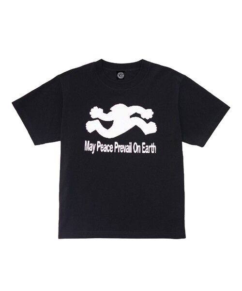 GOOD MORNING TAPES（グッドモーニングテープ）の「【Good Morning Tapes/グッドモーニングテープス】 MAY PEACE PREVAIL ON EARTH SS TEE（Tシャツ/カットソー・メンズ・ブラック・L/M）」の3枚目の写真