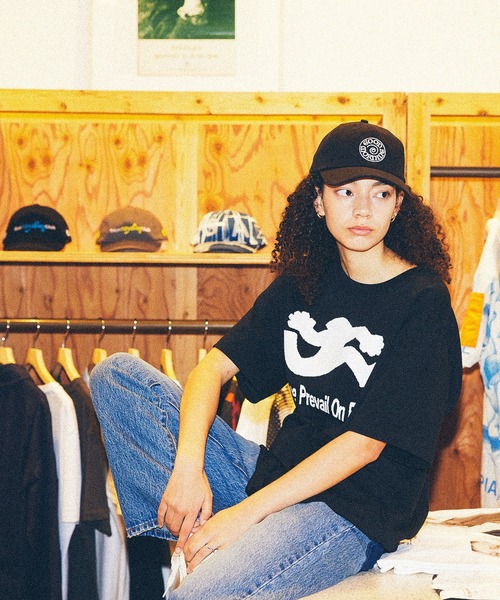 GOOD MORNING TAPES（グッドモーニングテープ）の「【Good Morning Tapes/グッドモーニングテープス】 MAY PEACE PREVAIL ON EARTH SS TEE（Tシャツ/カットソー・メンズ・ブラック・L/M）」の8枚目の写真