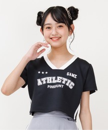 PINKHUNT（ピンクハント）の「PINKHUNT ピンクハント ユニフォームTシャツ 0667K（Tシャツ/カットソー・キッズ）」