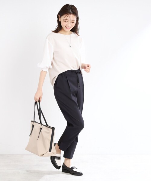 Reflect(リフレクト)の「◆【マシンウォッシュ可】リラクシーセンタープレスパンツ(その他パンツ・レディース・サンドベージュ/ネイビー/オフホワイト・05/07/11/13/15 /17/09)」の18枚目の写真