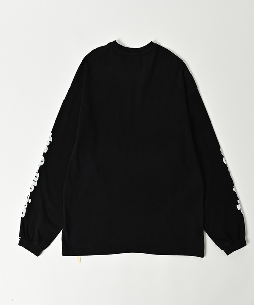 ADAM PATEK（アダムパテック）の「【ADAMPATEK/アダムパテック】distortion long sleeve T/エフェクタープリントロングスリーブTシャツ（Tシャツ/カットソー・メンズ・ホワイト/ブラック・2/1）」の2枚目の写真