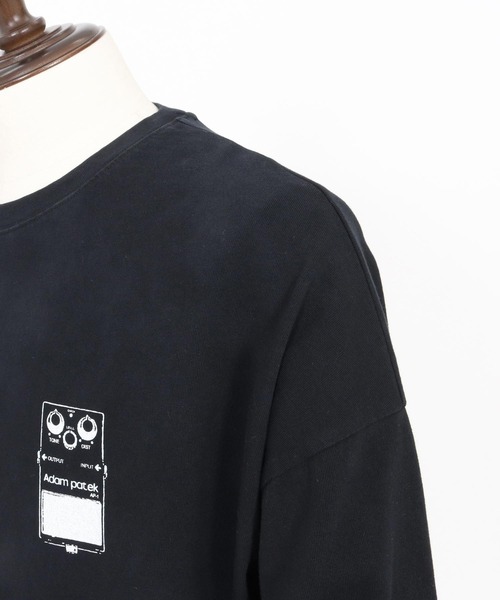 ADAM PATEK（アダムパテック）の「【ADAMPATEK/アダムパテック】distortion long sleeve T/エフェクタープリントロングスリーブTシャツ（Tシャツ/カットソー・メンズ・ホワイト/ブラック・2/1）」の10枚目の写真