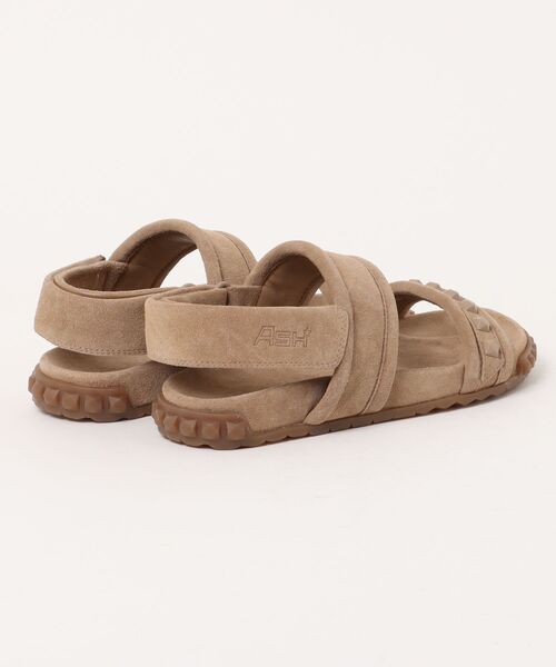 ASH（アッシュ）の「ASH/アッシュ【TIXTY】スタッズスエードサンダル フラット スポサン 2.5cmヒール（サンダル・レディース・ブラウン/ピンク・35/36/37/38/39）」の6枚目の写真